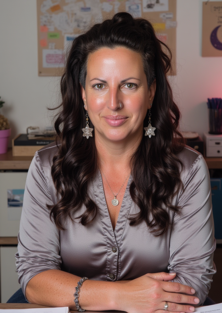 Kira McCoy, founder of Created.Systems, at her desk